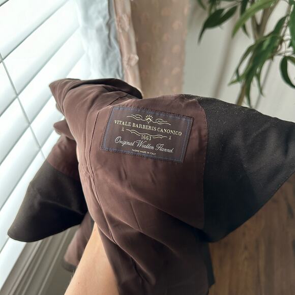 Suistudio - Blazer - Cameron Single Breasted Italian Wool Jacket - Brown - Sz 4 - Picture 8 of 16